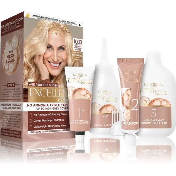 L’Oréal Paris L’Oréal Paris Excellence Universal Nudes перманентната боя за коса цвят 10.13 Natural Very Light Blonde 1 бр.