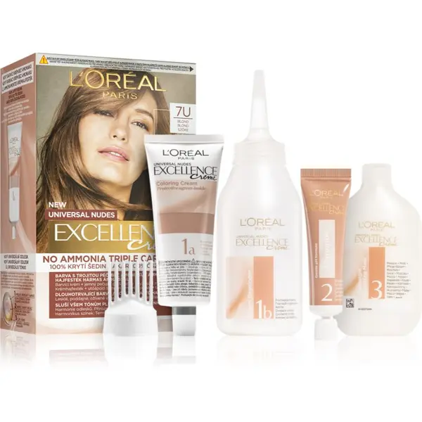 L’Oréal Paris L’Oréal Paris Excellence Universal Nudes перманентната боя за коса цвят 7U 1 бр.
