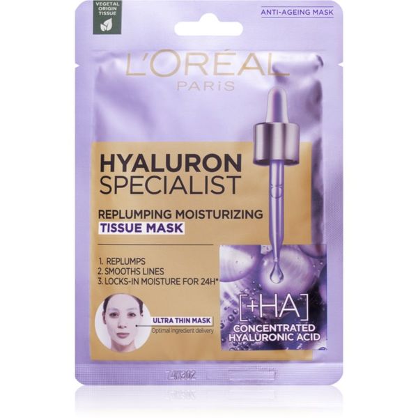 L’Oréal Paris L’Oréal Paris Hyaluron Specialist платнена маска 28 гр.
