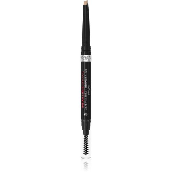 L’Oréal Paris L’Oréal Paris Infaillible 24h Filling Triangular Pencil прецизен молив за вежди водоустойчив цвят 07 Blonde 1 мл.