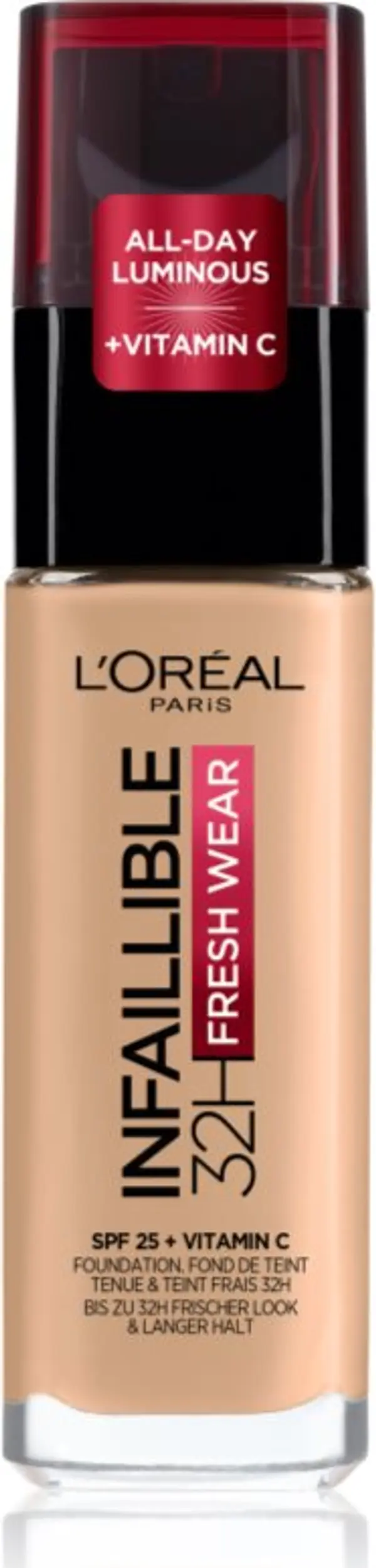L’Oréal Paris L’Oréal Paris Infaillible 32H Fresh Wear дълготраен течен фон дьо тен цвят 120 WARM DORE 30 мл.