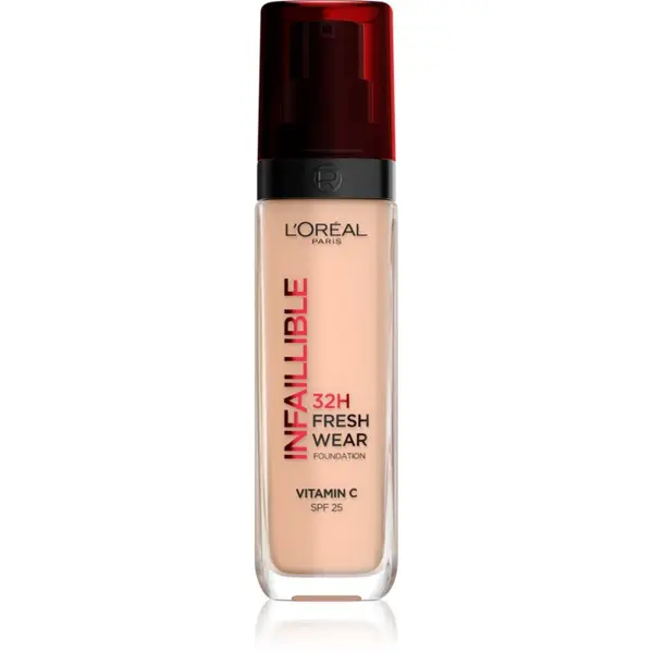L’Oréal Paris L’Oréal Paris Infaillible 32H Fresh Wear дълготраен течен фон дьо тен цвят 145 Cool Rose 30 мл.