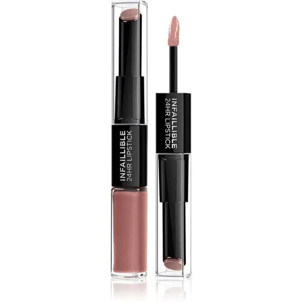 L’Oréal Paris L’Oréal Paris Infallible 24H дълготрайно червило и гланц за устни 2 в 1 цвят 101 Everlasting Parisian 5,7 гр.