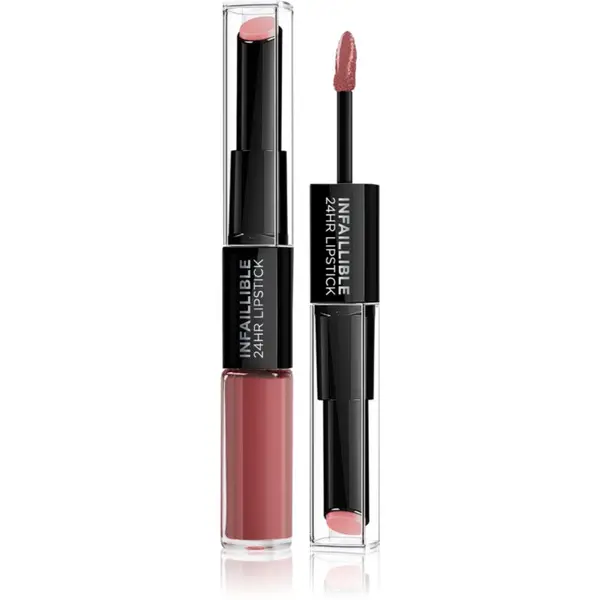 L’Oréal Paris L’Oréal Paris Infallible 24H дълготрайно червило и гланц за устни 2 в 1 цвят 806 Infinite Intimacy 5.7 гр.