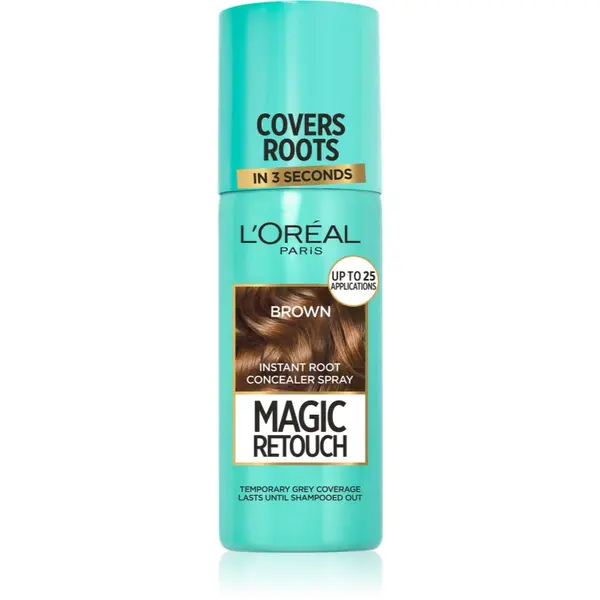 L’Oréal Paris L’Oréal Paris Magic Retouch спрей за мигновено прикриване на израснала коса цвят Brown 75 мл.