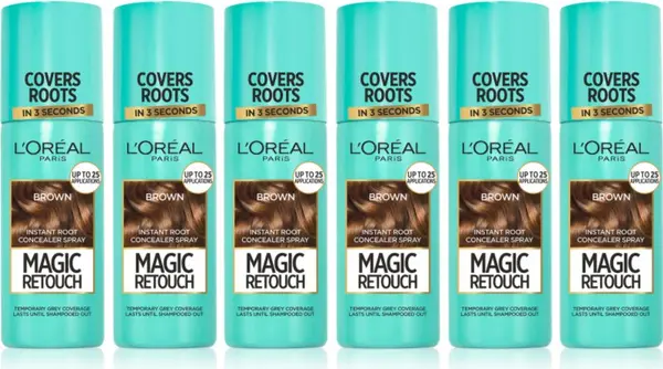 L’Oréal Paris L’Oréal Paris Magic Retouch спрей за мигновено прикриване на израснала коса цвят Brown
