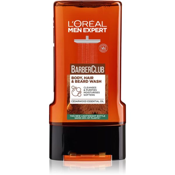 L’Oréal Paris L’Oréal Paris Men Expert Barber Club душ-гел за мъже за коса, брада и тяло 300 мл.