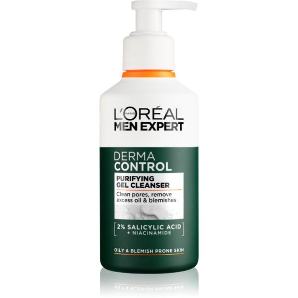 L’Oréal Paris L’Oréal Paris Men Expert Derma Control почистващ гел с ниацинамид 260 мл.