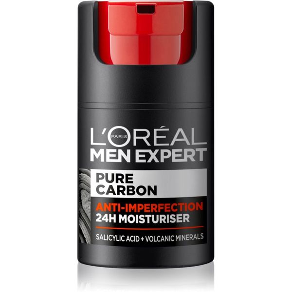 L’Oréal Paris L’Oréal Paris Men Expert Pure Carbon дневен хидратиращ крем против несъвършенства на кожата 50 гр.