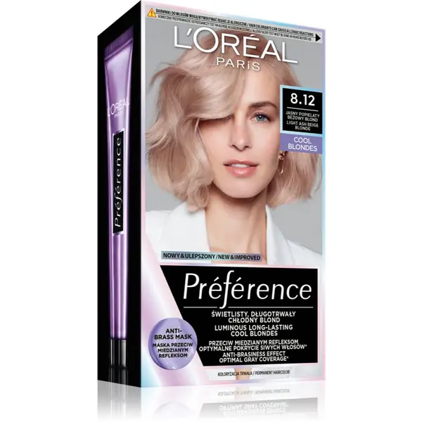 L’Oréal Paris L’Oréal Paris Préférence боя за коса цвят 8.12 Alaska 1 бр.
