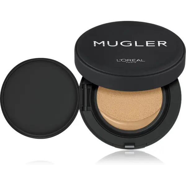L’Oréal Paris L’Oréal Paris x Mugler дълготраен компактен фон дьо тен за пълно покритие цвят Illusion 6 / Rich Medium 23 мл.