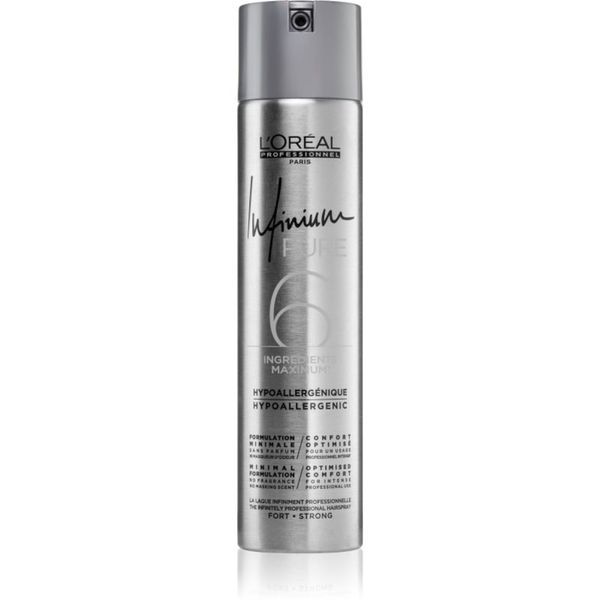 L’Oréal Professionnel L’Oréal Professionnel Infinium Pure хипоалергенен лак за коса силна фиксация без парфюм 300 мл.