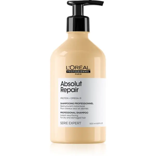 L’Oréal Professionnel L’Oréal Professionnel Serie Expert Absolut Repair дълбоко регенериращ шампоан за суха и увредена коса 500 мл.