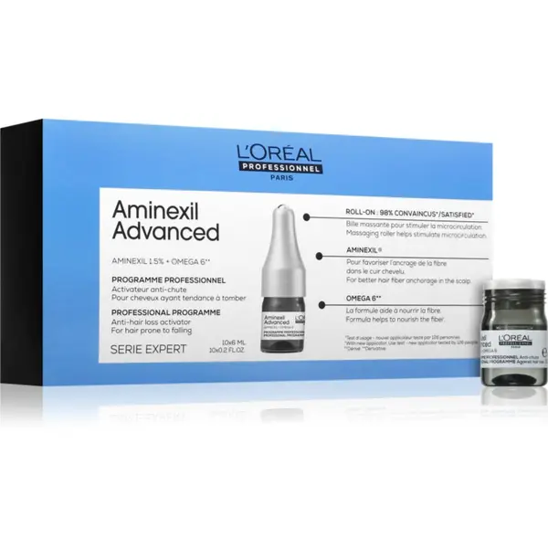 L’Oréal Professionnel L’Oréal Professionnel Serie Expert Aminexil Advanced ампули за растеж на косата и укрепване от корените 10x6 мл.