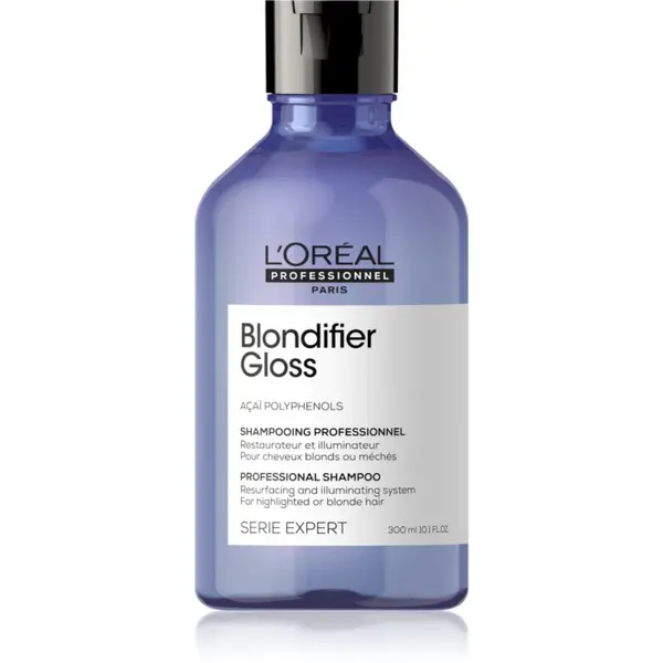 L’Oréal Professionnel L’Oréal Professionnel Serie Expert Blondifier успокояващ и регенериращ шампоан за изрусена коса, коса с кичури със студени руси нюанси 300 мл.