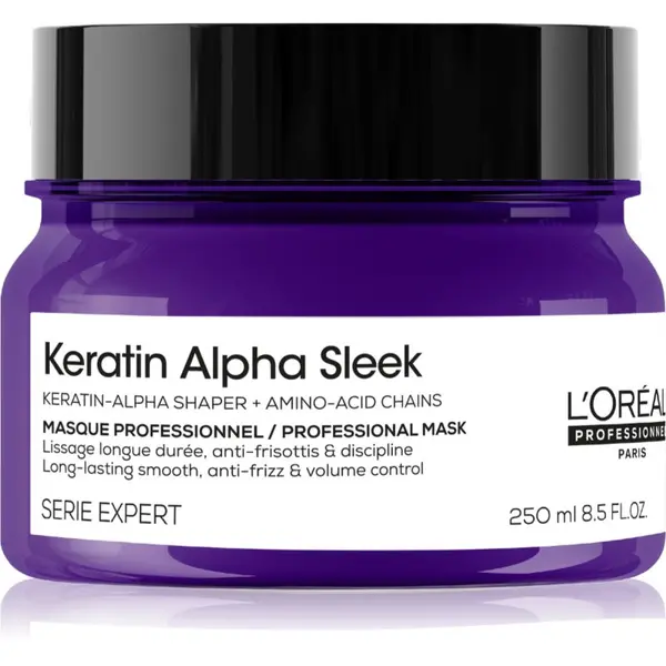 L’Oréal Professionnel L’Oréal Professionnel Serie Expert Keratin Alpha Sleek подхранваща маска за гладка на вид коса 250 мл.