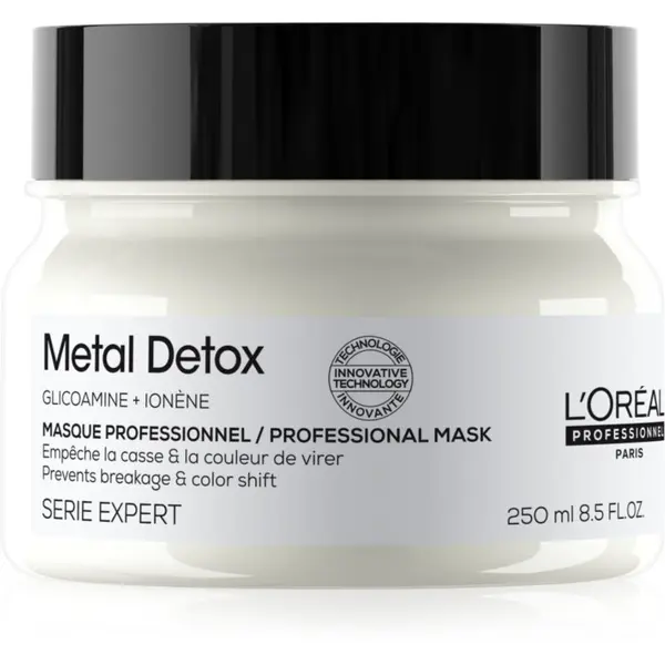 L’Oréal Professionnel L’Oréal Professionnel Serie Expert Metal Detox дълбоко подхранваща маска за боядисана и увредена коса 250 мл.