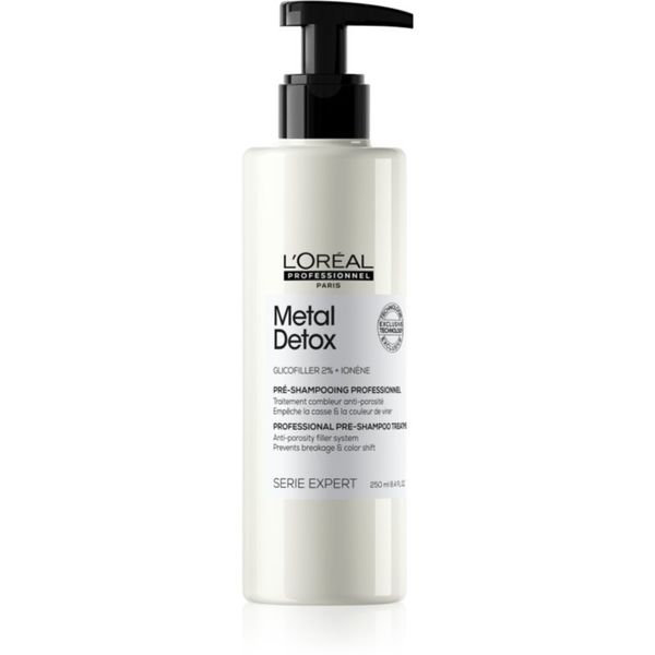 L’Oréal Professionnel L’Oréal Professionnel Serie Expert Metal Detox грижа за използване преди нанасянето на шампоан за боядисана и увредена коса 250 мл.