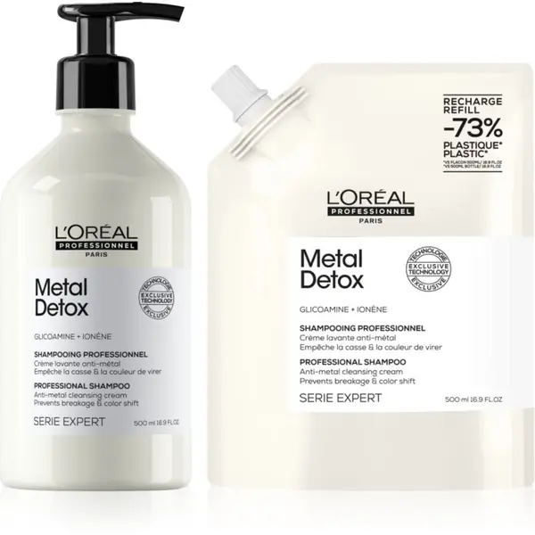 L’Oréal Professionnel L’Oréal Professionnel Serie Expert Metal Detox изгодна опаковка за увредена коса