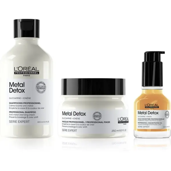 L’Oréal Professionnel L’Oréal Professionnel Serie Expert Metal Detox изгодна опаковка за увредена коса