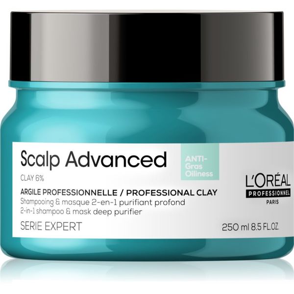 L’Oréal Professionnel L’Oréal Professionnel Serie Expert Scalp Advanced Шампоан и маска 2 в 1 за мазна коса и мазен скалп 250 мл.