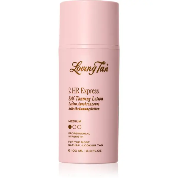 Loving Tan Loving Tan 2 HR Express хидратиращ бронзиращ лосион цвят Medium 100 мл.