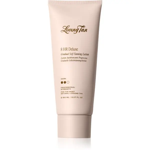 Loving Tan Loving Tan Deluxe Gradual Tan подхранващ лосион за тяло за подчертаване на тена цвят Dark 150 мл.