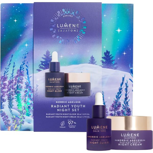 Lumene Lumene AJATON Nordic Ageless подаръчен комплект Radiant Youth (за нощ)