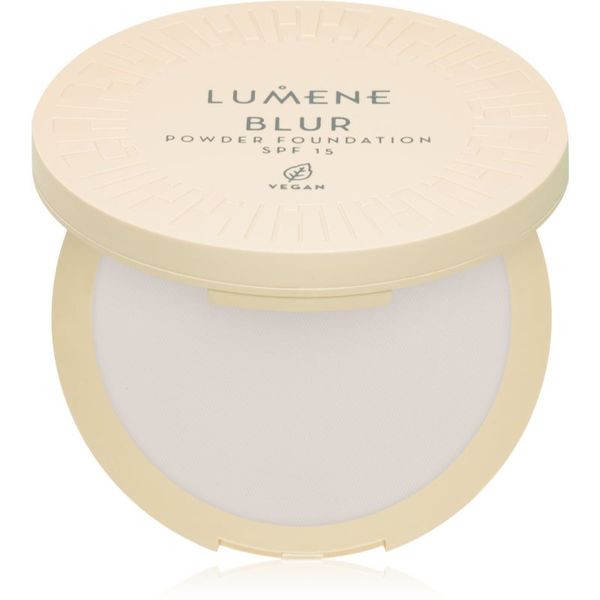Lumene Lumene Blur компактна пудра 2 в 1 SPF 15 цвят No. 0 10 гр.