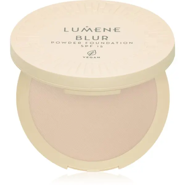 Lumene Lumene Blur компактна пудра 2 в 1 SPF 15 цвят No. 1 10 гр.