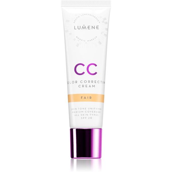 Lumene Lumene Color Correcting CC крем за уеднаквяване тена на лицето SPF 20 цвят Fair 30 мл.