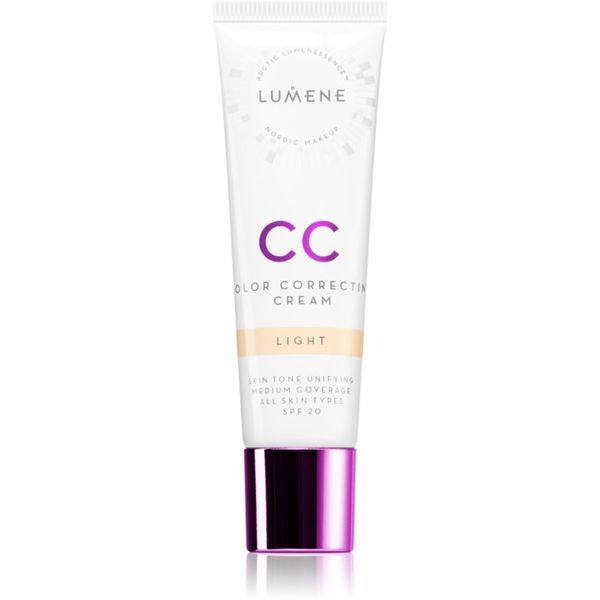 Lumene Lumene Color Correcting CC крем за уеднаквяване тена на лицето SPF 20 цвят Light 30 мл.