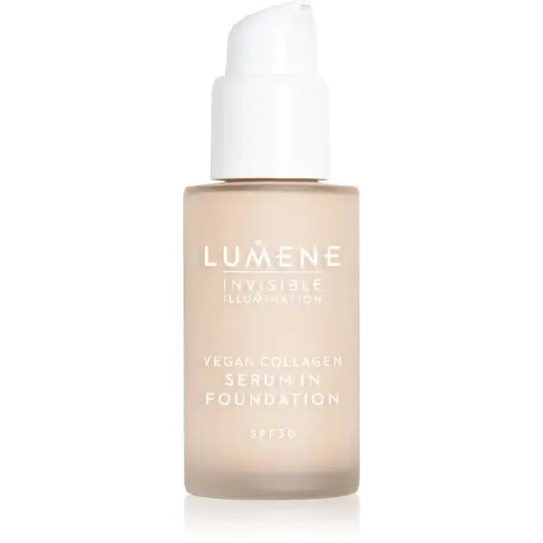 Lumene Lumene Invisible Illumination Vegan Collagen Serum in Foundation лек фон дьо тен с подхранващ ефект SPF 30 00 30 мл.