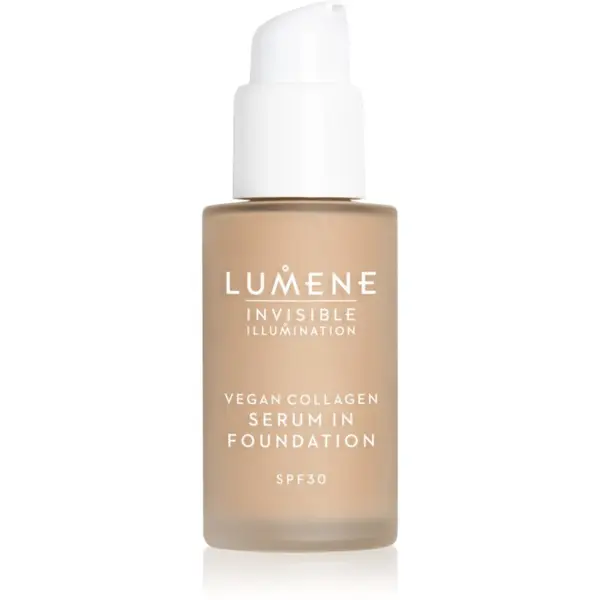 Lumene Lumene Invisible Illumination Vegan Collagen Serum in Foundation лек фон дьо тен с подхранващ ефект SPF 30 4 30 мл.