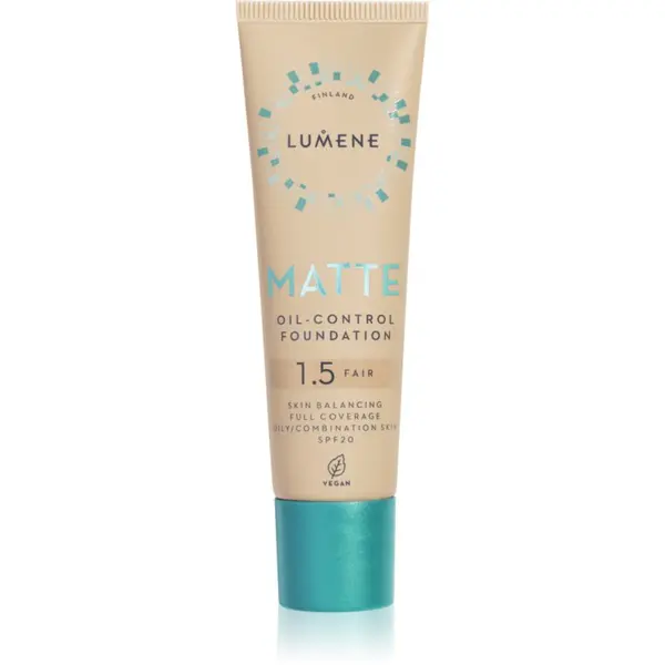 Lumene Lumene Matte Oil-Control матиращ фон дьо тен SPF 20 цвят 1,5 Fair Beige / Fair 30 мл.