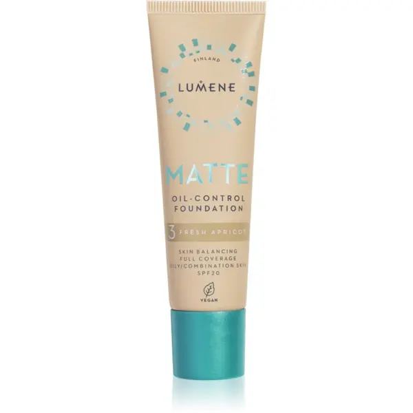 Lumene Lumene Matte Oil-Control матиращ фон дьо тен SPF 20 цвят 3 Fresh Apricot 30 мл.