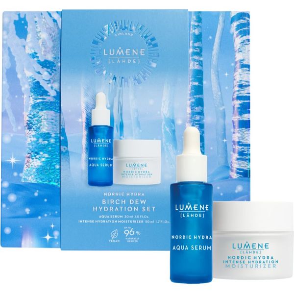 Lumene Lumene Nordic Hydra подаръчен комплект Birch Dew Hydration (за интензивна хидратация)
