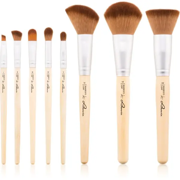 Luvia Cosmetics Luvia Cosmetics Bamboo’s Leaf Brush Set комплкет четки с калъф