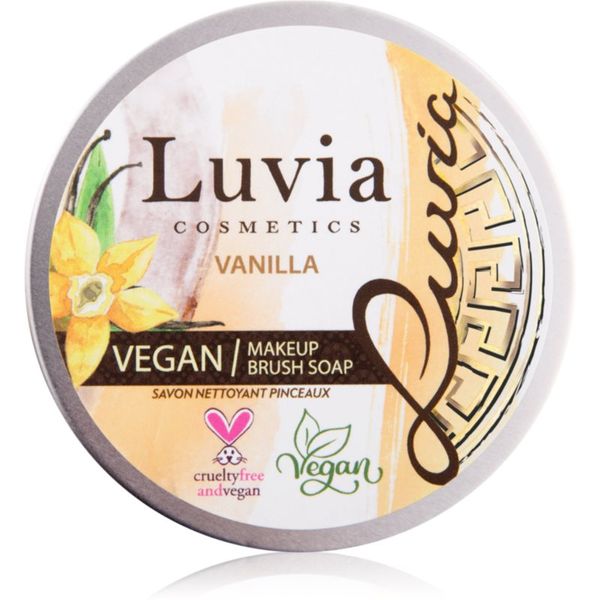 Luvia Cosmetics Luvia Cosmetics Brush Soap почистващ сапун за козметични четки с аромат Vanilla 100 гр.