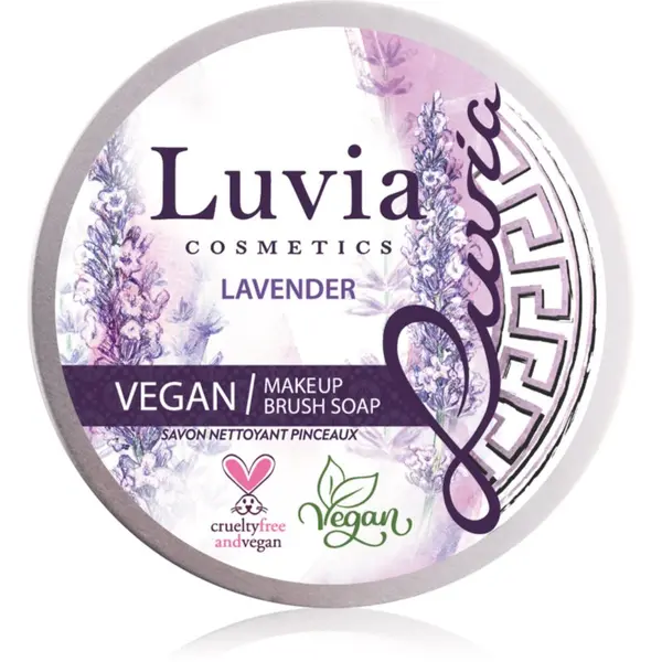 Luvia Cosmetics Luvia Cosmetics Lavender Brush Soap почистващ сапун за козметични четки 100 гр.
