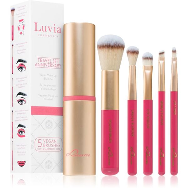 Luvia Cosmetics Luvia Cosmetics Prime Vegan Anniversary комплкет четки с калъф(пътническа)