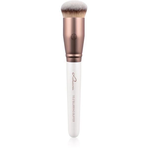 Luvia Cosmetics Luvia Cosmetics Prime Vegan Blurring Buffer четка за пудра и грим 115 (Pearl White / Metallic Coffee Brown) 1 бр.