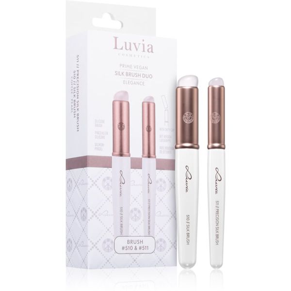 Luvia Cosmetics Luvia Cosmetics Silk Brush Duo Elegance комплект четки (за сенки за очи)