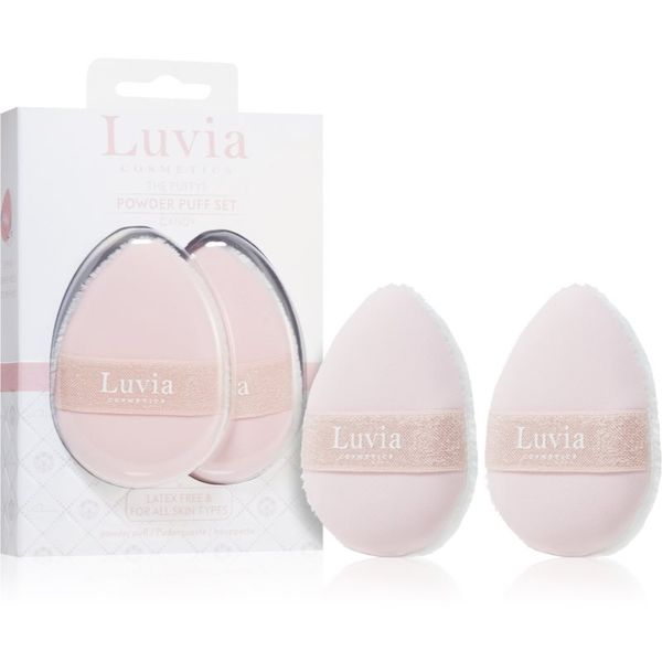 Luvia Cosmetics Luvia Cosmetics The Puffys Powder Puff Set велурен тампон за пудра Candy 2 бр.