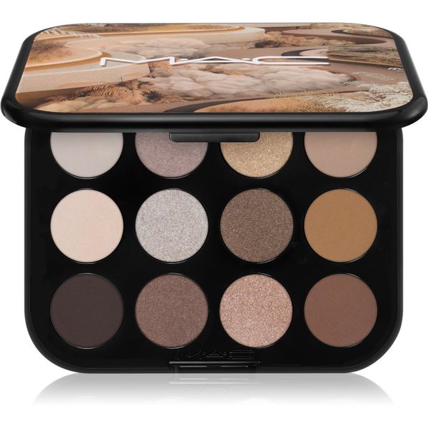 MAC Cosmetics MAC Cosmetics Connect In Colour Eye Shadow Palette 12 shades палитра сенки за очи цвят Unfiltered Nudes 12,2 гр.