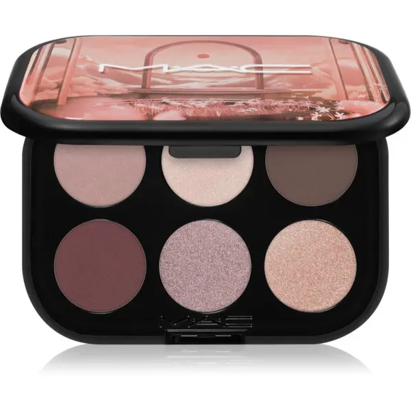 MAC Cosmetics MAC Cosmetics Connect In Colour Eye Shadow Palette 6 shades палитра сенки за очи цвят Embedded In Burgundy 6.25 гр.
