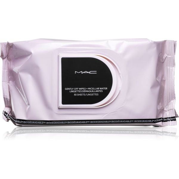 MAC Cosmetics MAC Cosmetics Gently Off Wipes + Micellar Water кърпички за почистване на грим 80 бр.