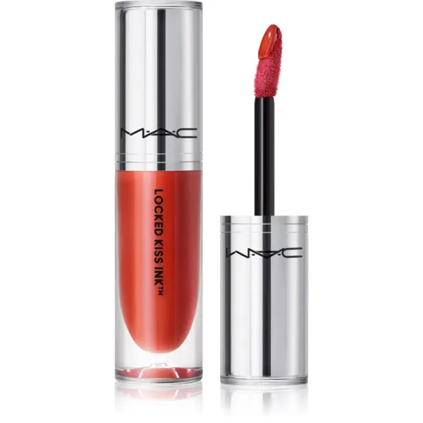 MAC Cosmetics MAC Cosmetics Locked Kiss Ink 24HR Lipcolour дълготрайно матово течно червило цвят Brazen 4 мл.