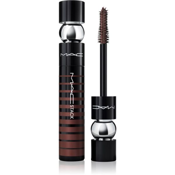 MAC Cosmetics MAC Cosmetics M·A·CStack Mascara Superstack Mega Brush спирала за обем и удължаване на мигли цвят Chestnut 12 мл.