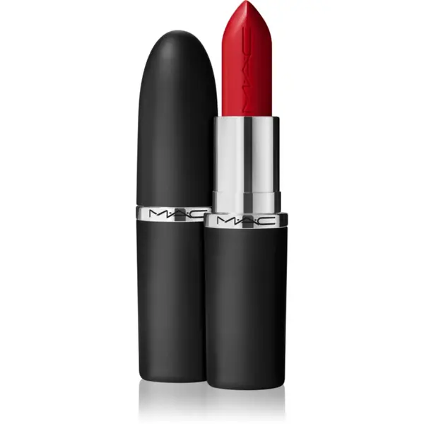MAC Cosmetics MAC Cosmetics MACximal Sleek Satin Lipstick кремообразно хидратиращо червило цвят Brave Red 3.5 гр.